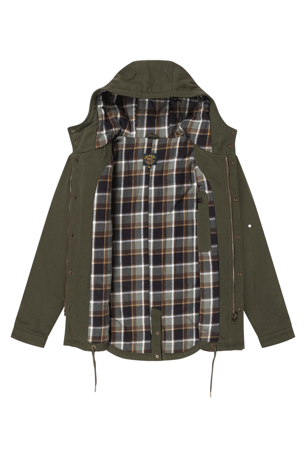 Brumby Hooded Western Jacket - Khaki