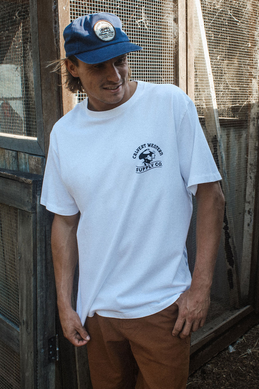 Burnin' Bill Classic Fit Tee - White