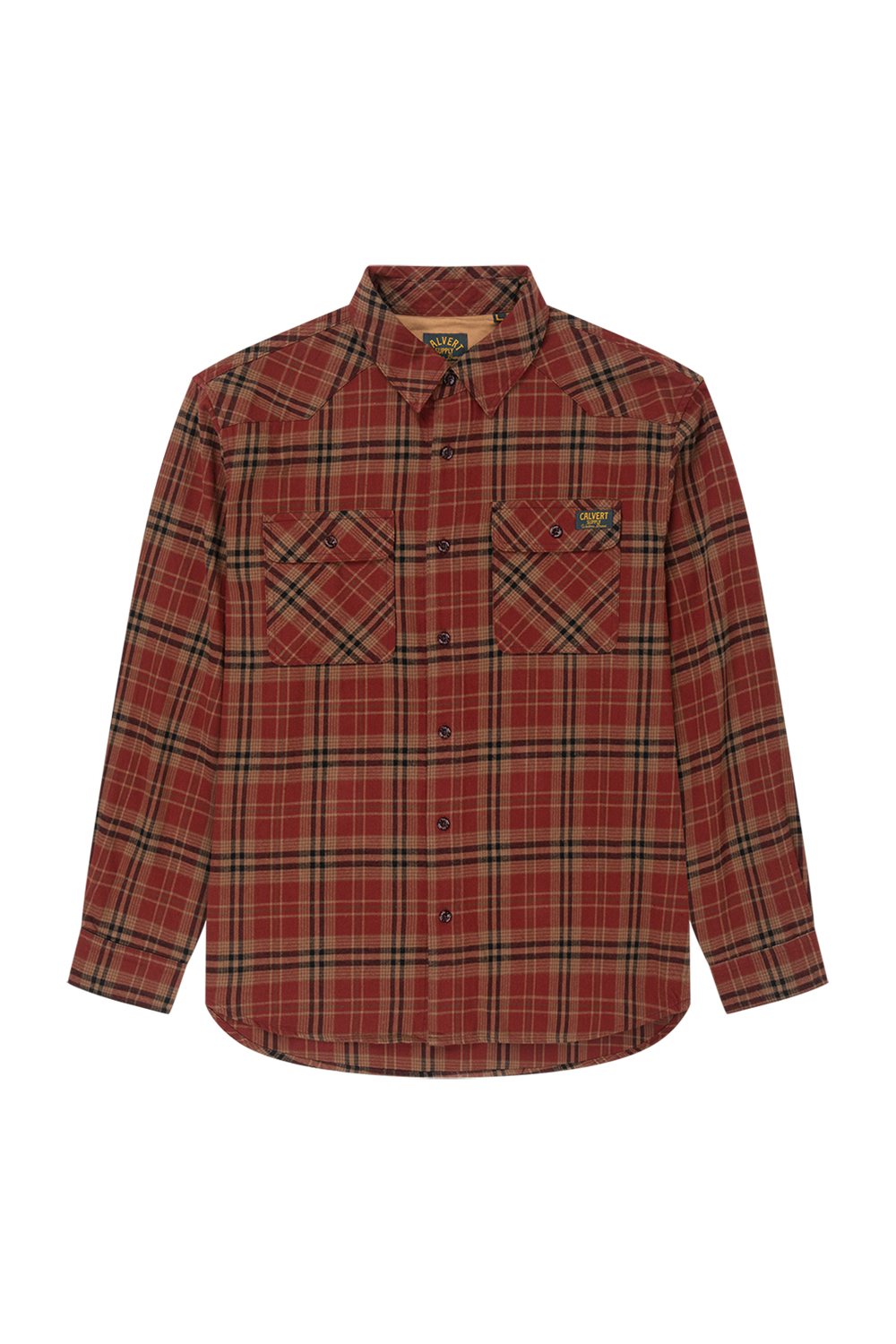 Gibson Flannel - Dark Red
