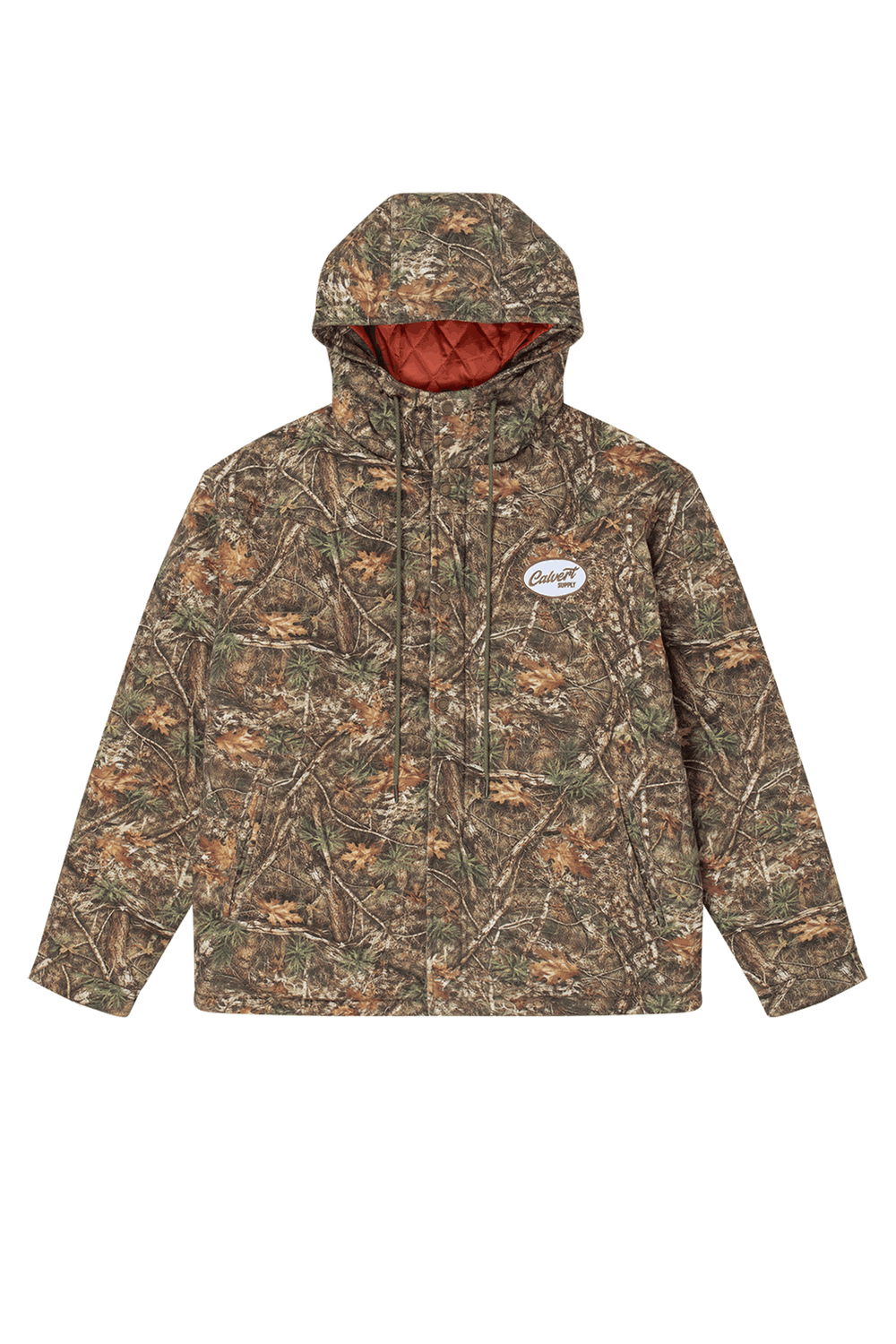 Longhorn Hooded Puffer Jacket - Camo
