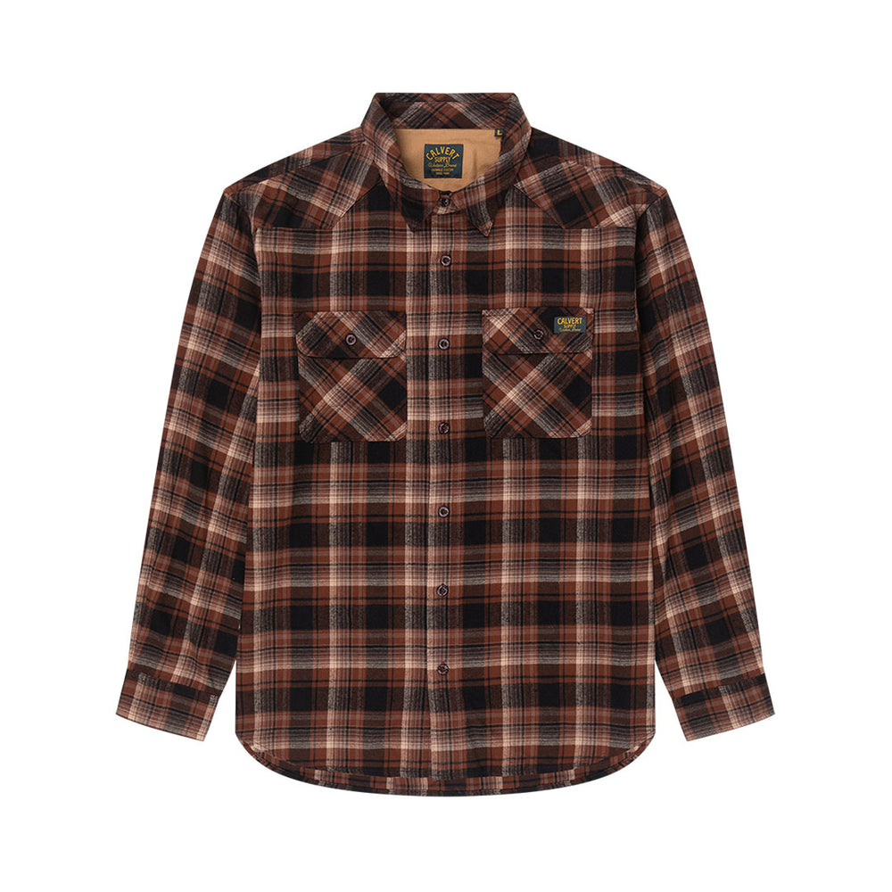 River Flannel - Dark Brown