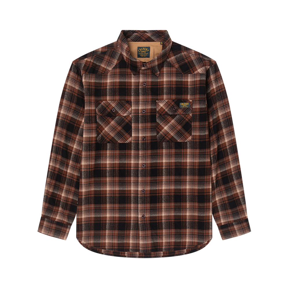 River Flannel - Dark Brown
