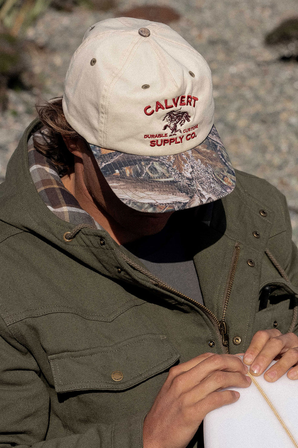 Stock Semi-Structured Cap - Natural/Camo