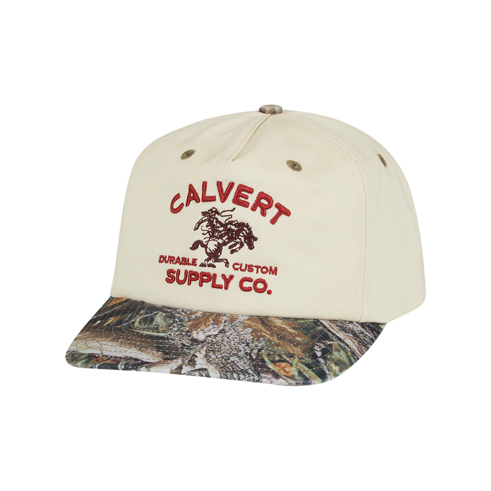 Stock Semi-Structured Cap - Natural/Camo BACK IN STOCK