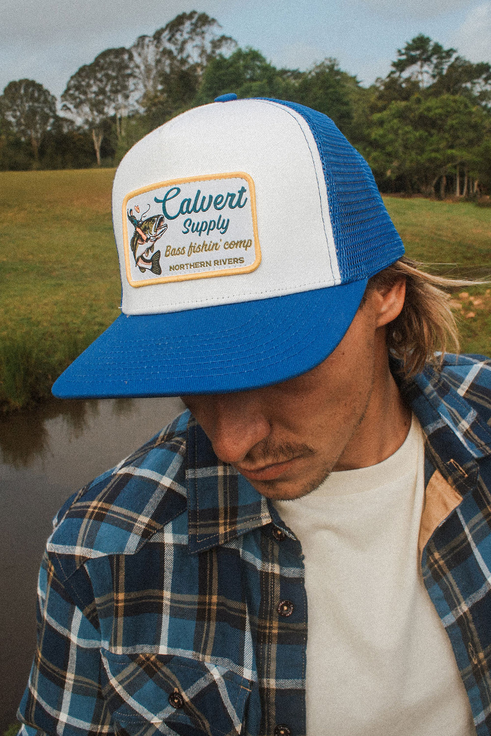 Bass Fishin' Trucker - Blue