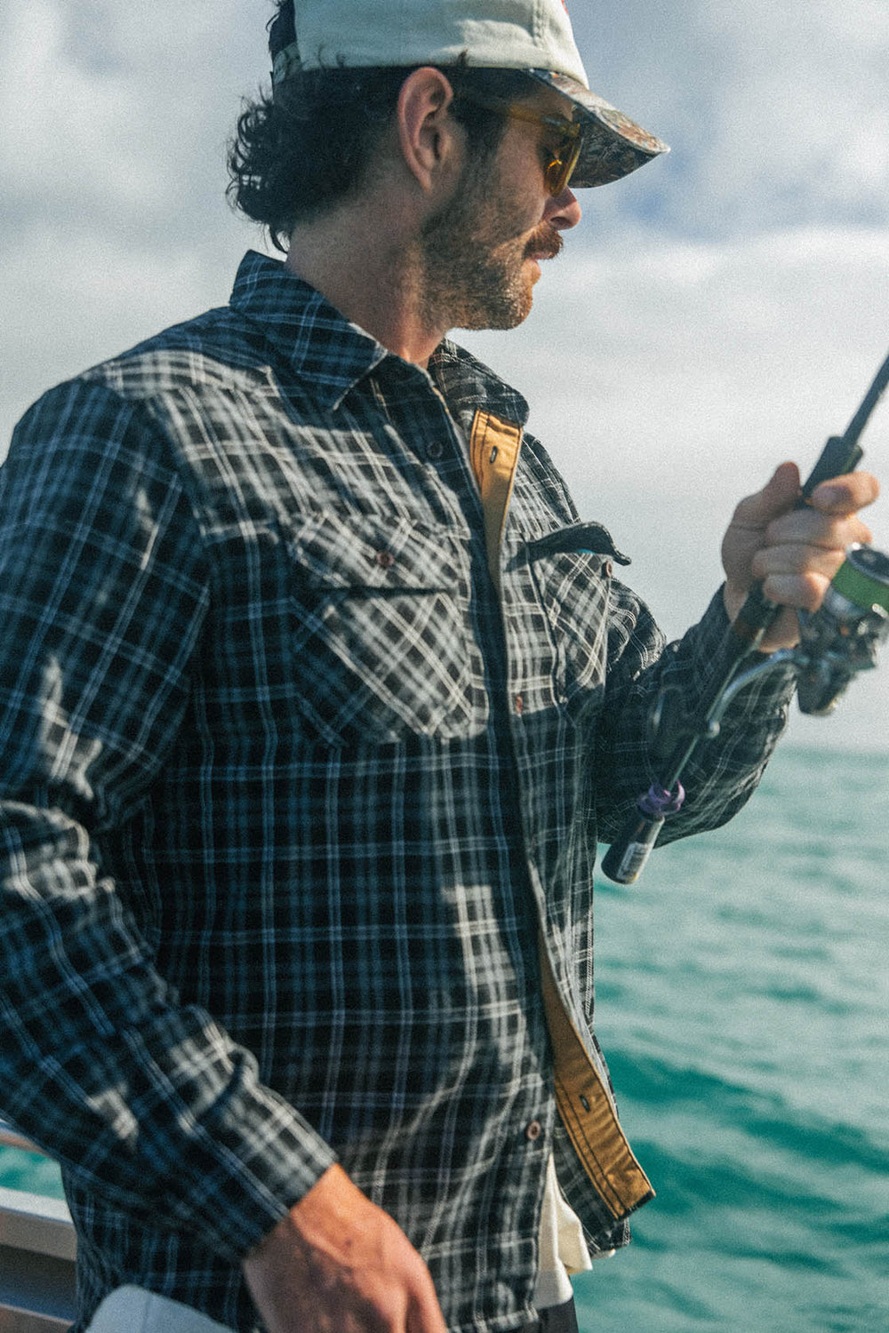 Bass Flannel Shirt - Steel Black