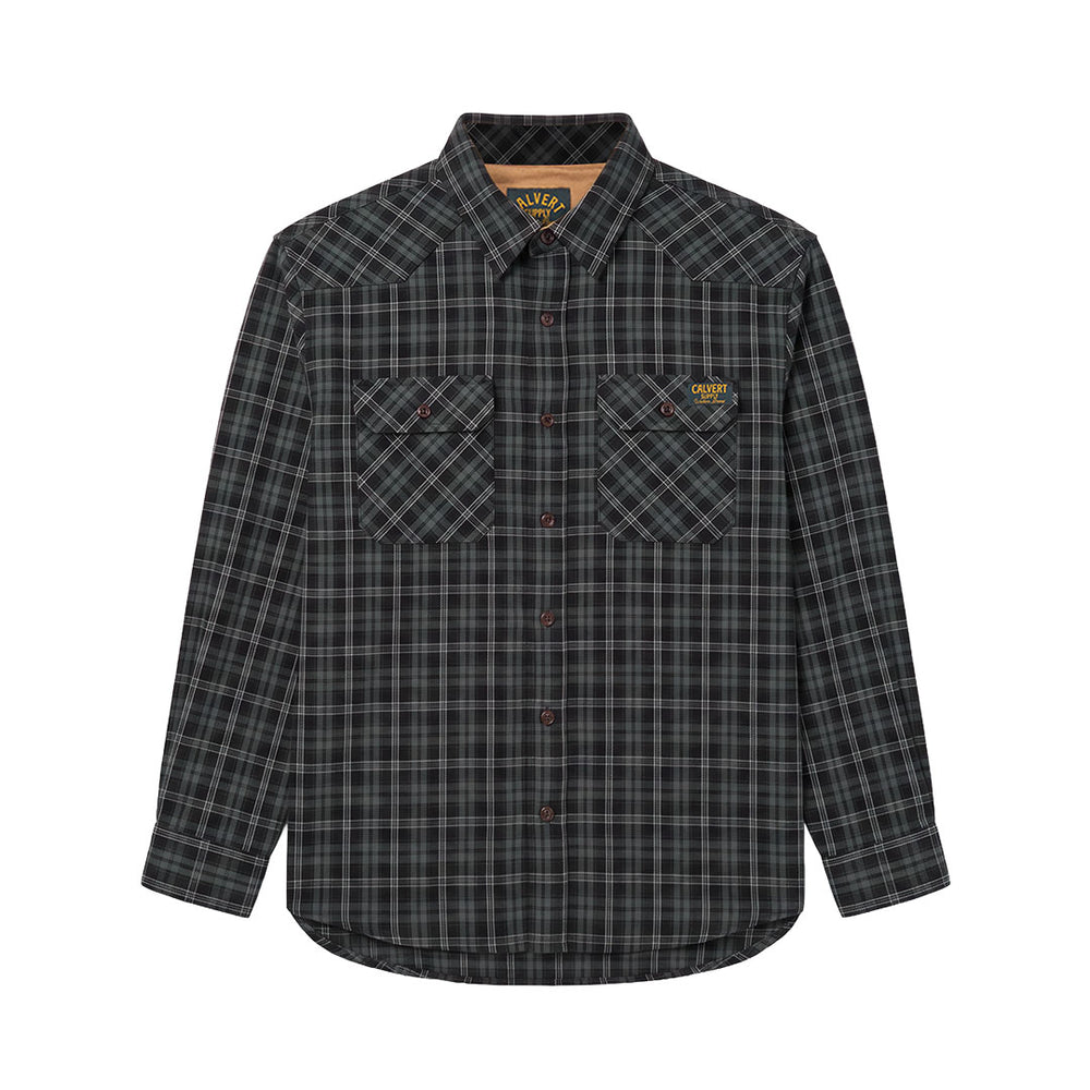 Bass Flannel - Steel Black