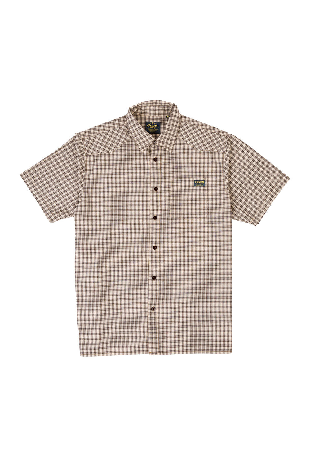 Bonfire Short Sleeve Shirt - Clay Check