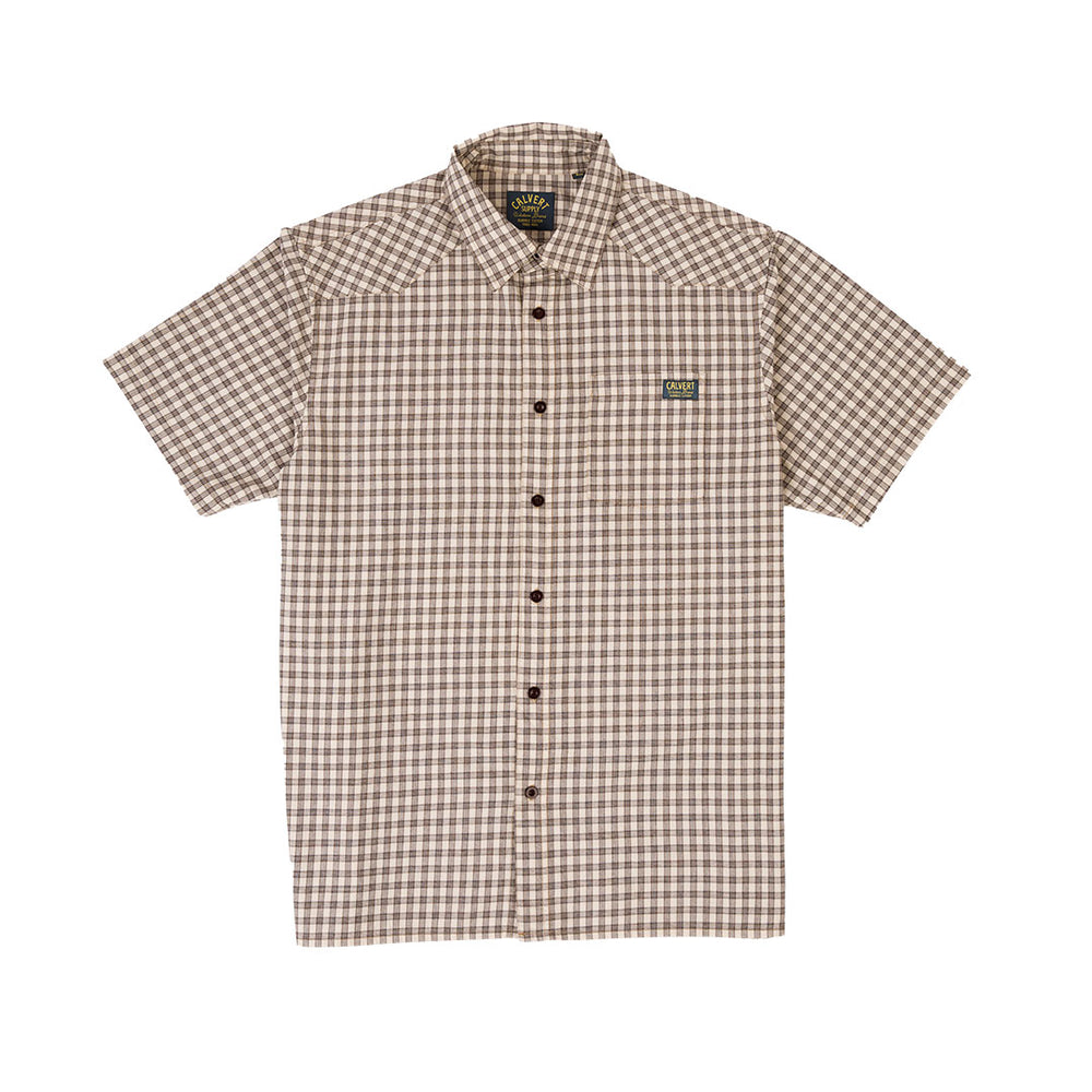 Bonfire Short Sleeve Shirt - Clay Check