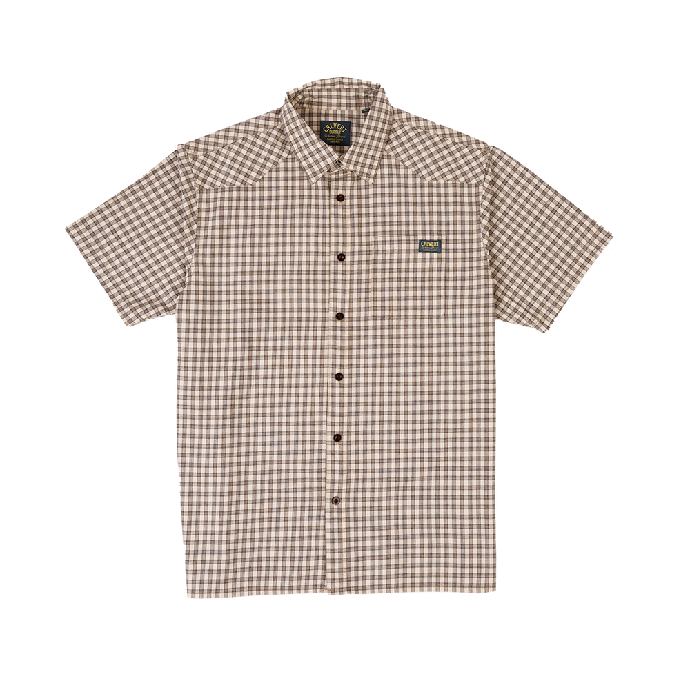 Bonfire Short Sleeve Shirt - Clay Check