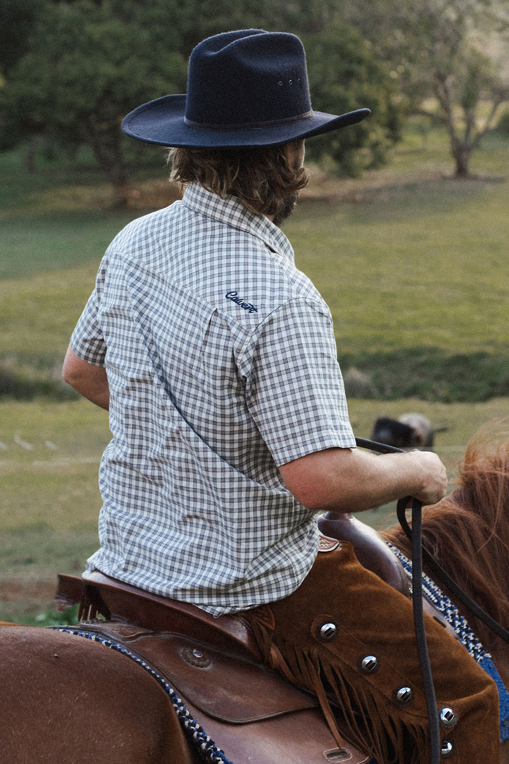 Bonfire Short Sleeve Shirt - Clay Check