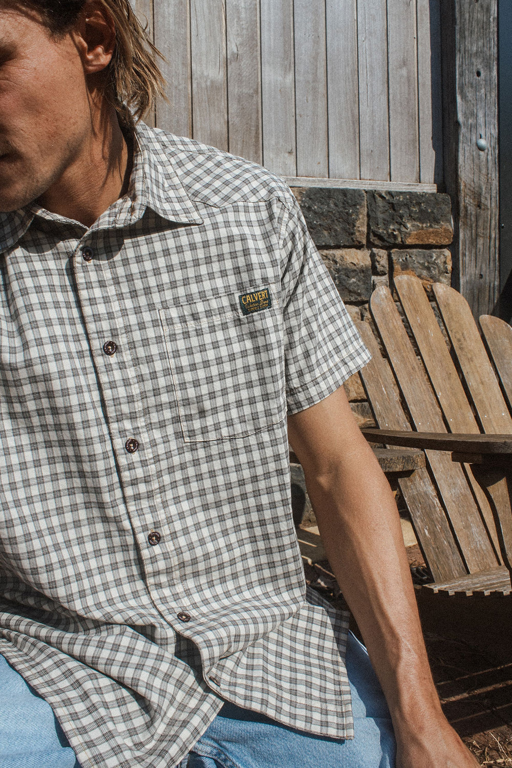 Bonfire Short Sleeve Shirt - Clay Check