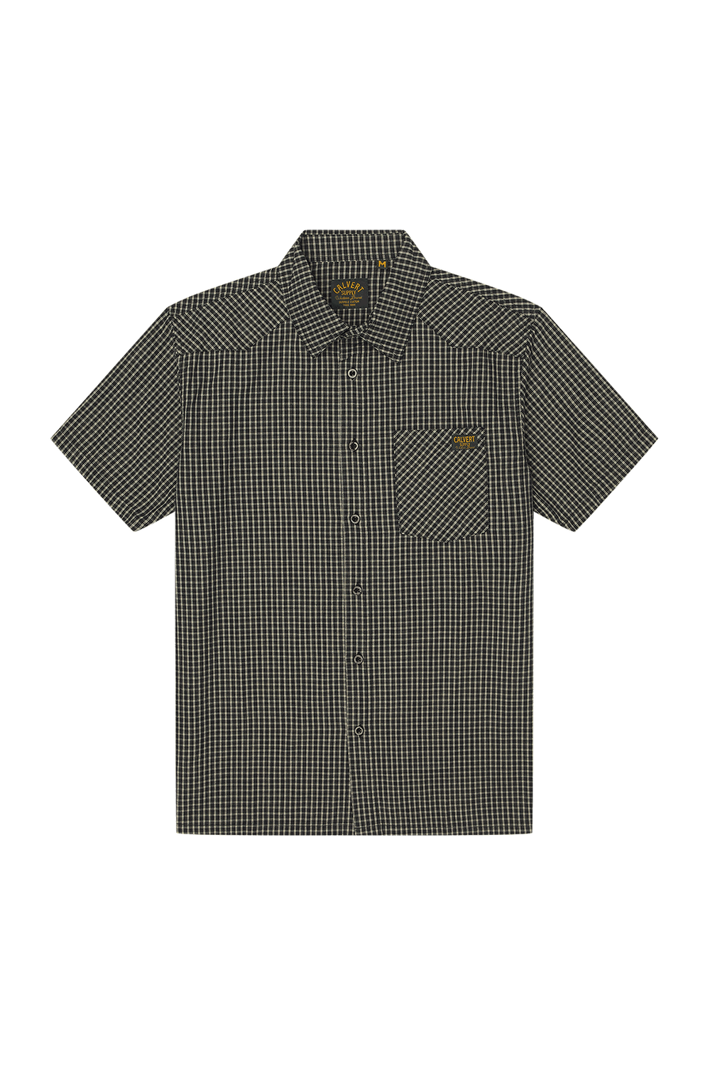 Burnpile Short Sleeve Shirt - Black Check