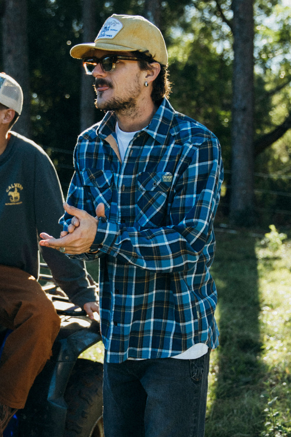 Cash Flannel - Royal Blue