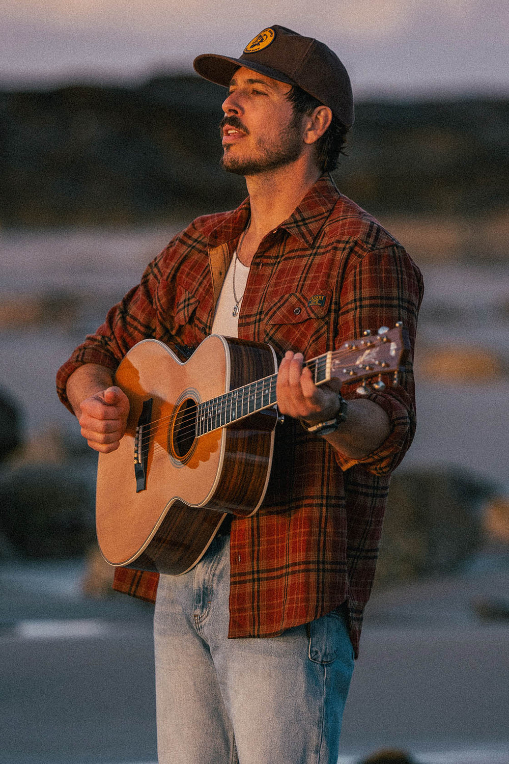 Gibson Flannel - Dark Red