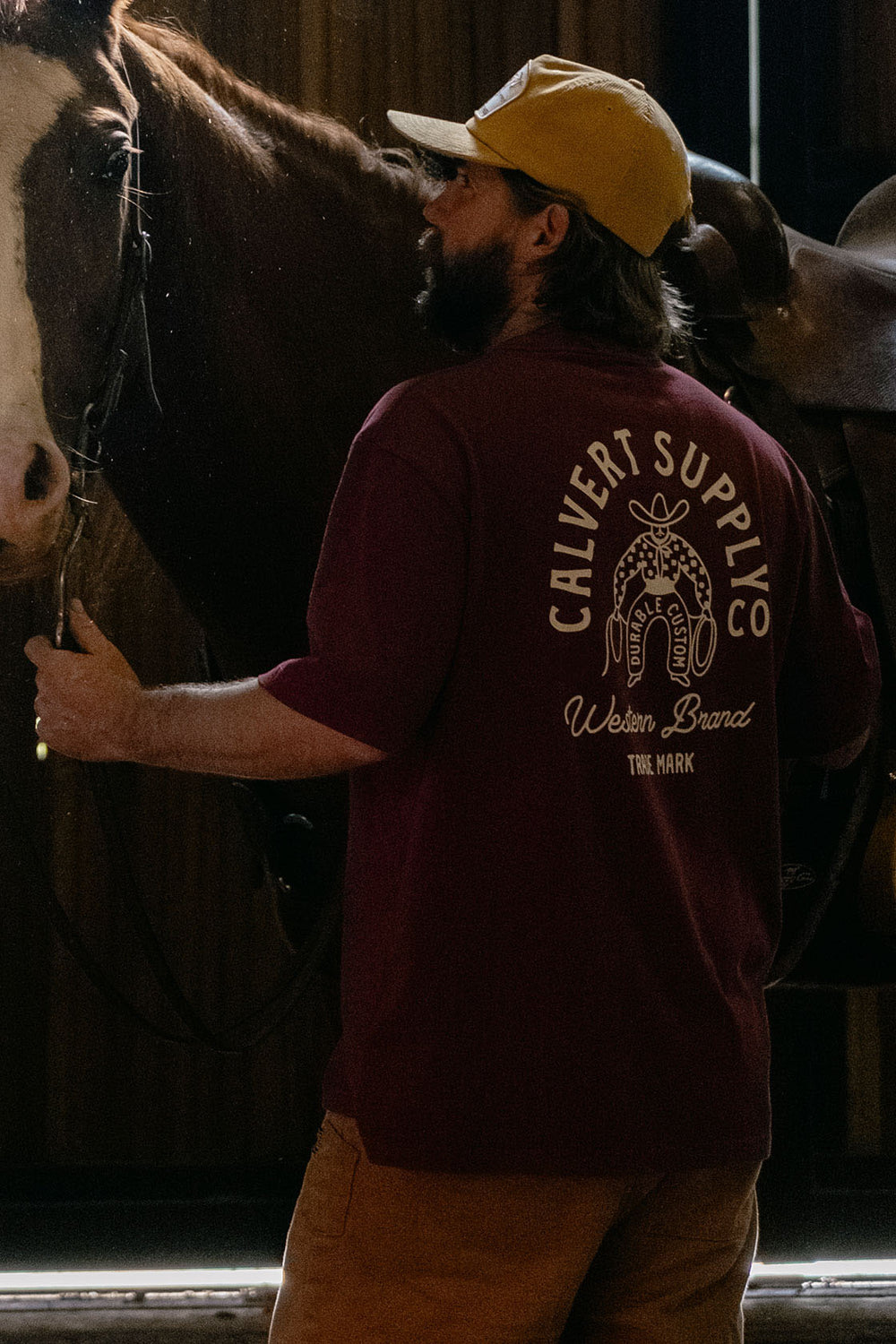 Lasso Classic Fit Tee - Maroon