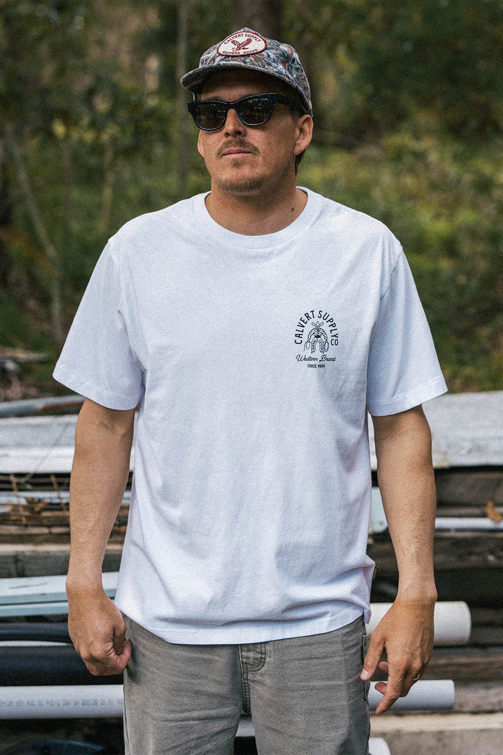 Lasso Classic Fit Tee - White