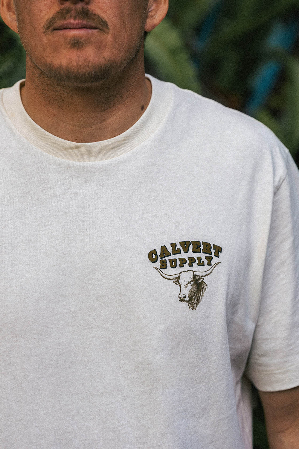 Rank Bull Classic Fit Tee - Vintage White