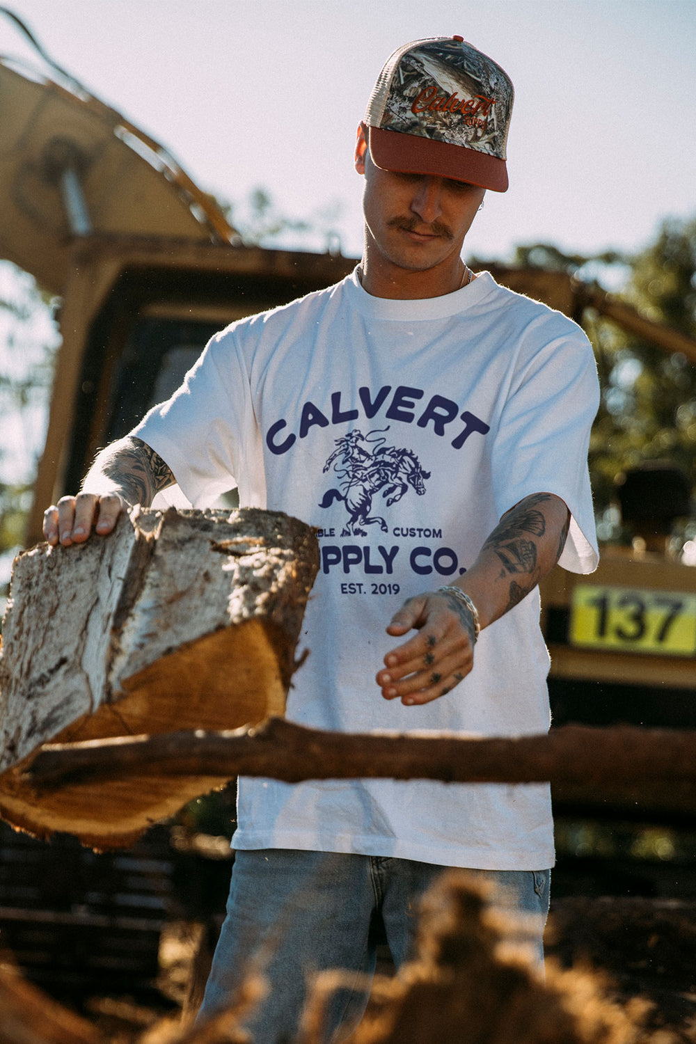 Roughstock Classic Fit Tee - White