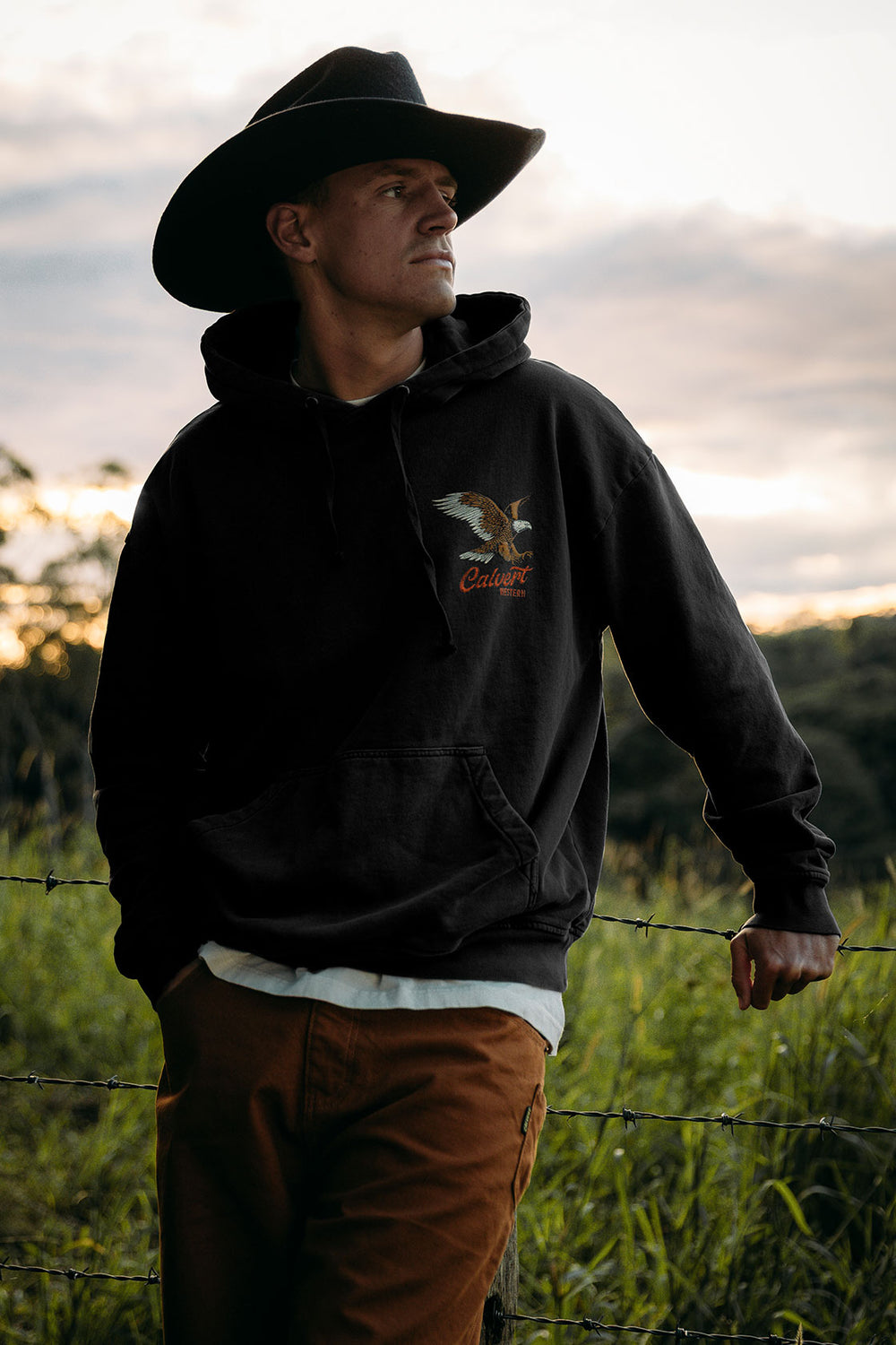 Sky King Oversized Hood - Vintage Black