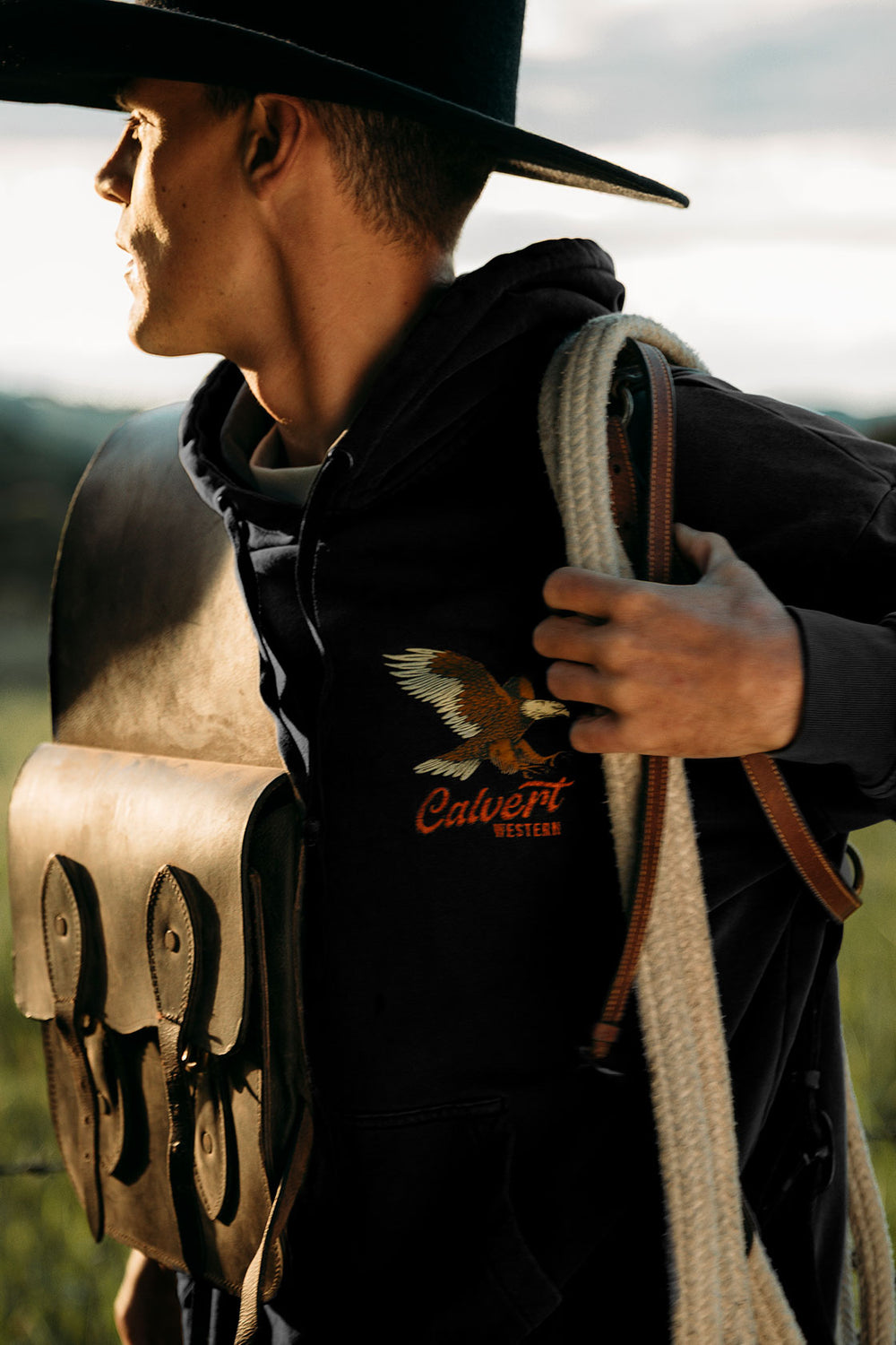 Sky King Oversized Hood - Vintage Black
