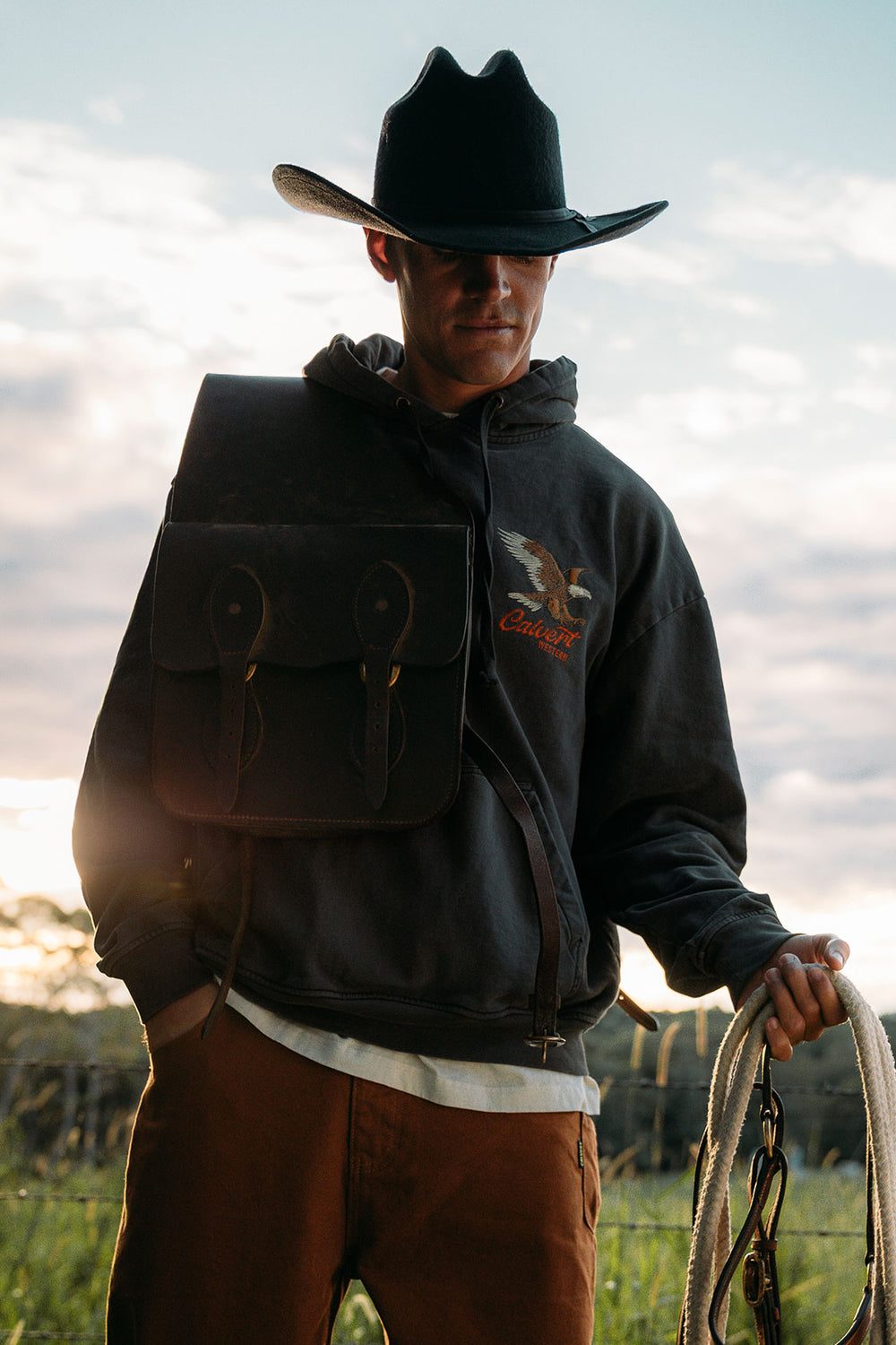 Sky King Oversized Hood - Vintage Black