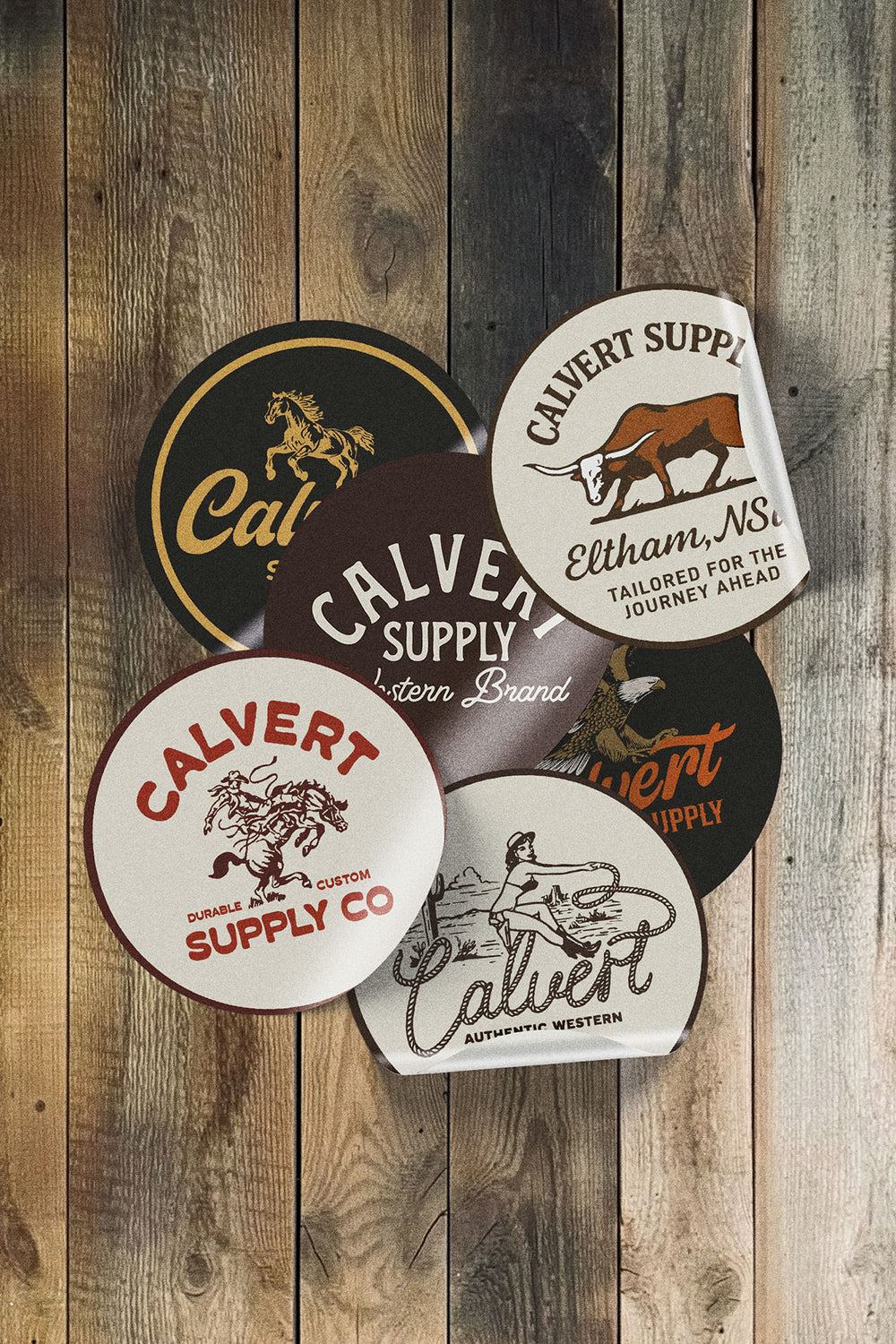 6 Pack of Calvert Stickers