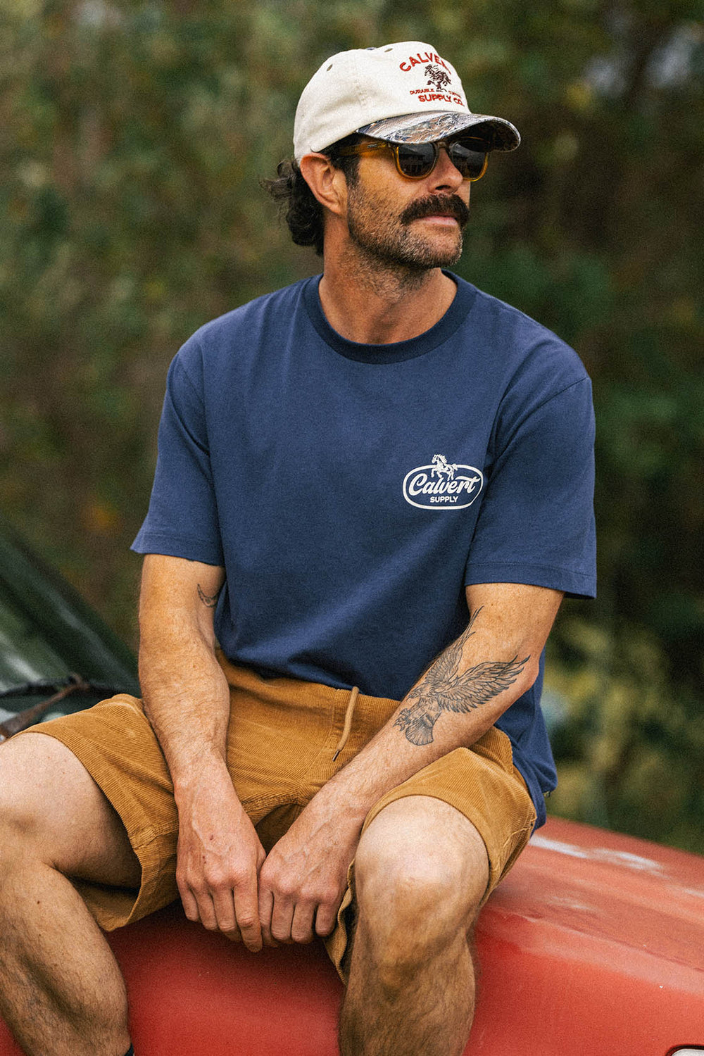 Stray Classic Fit Tee - Vintage Navy