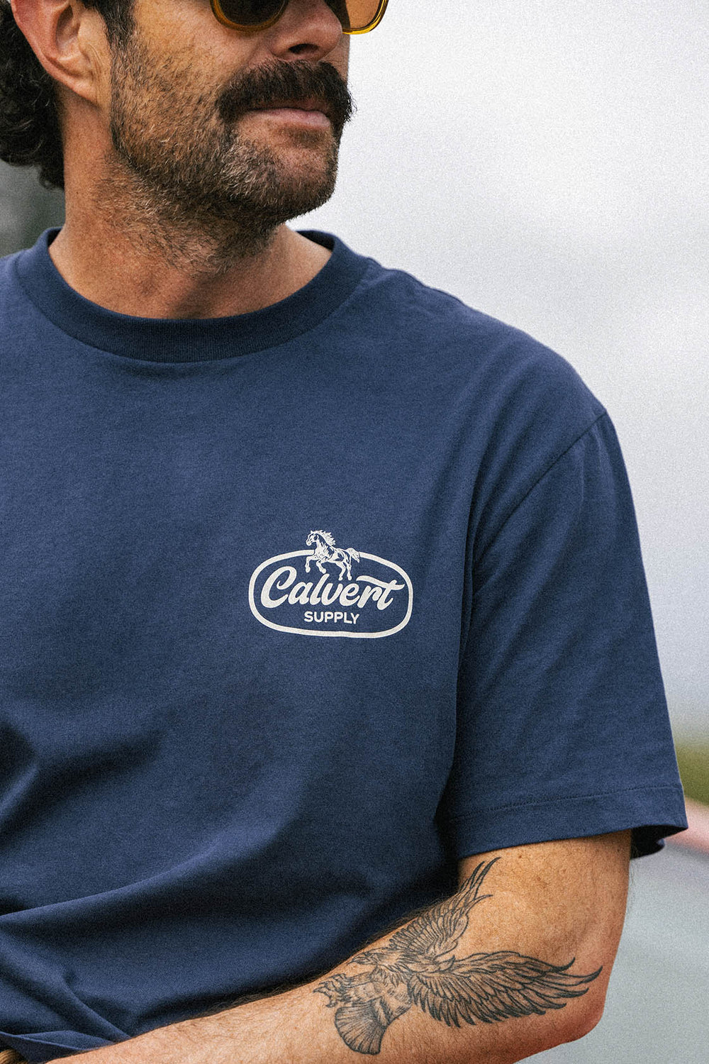 Stray Classic Fit Tee - Vintage Navy
