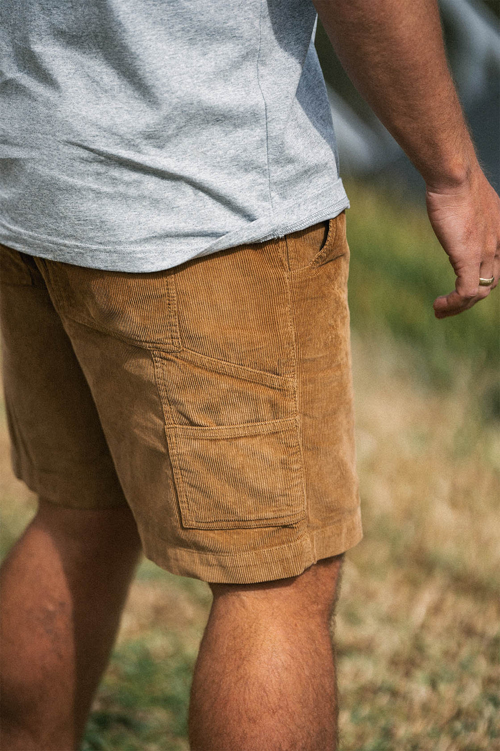 Texas Cord Workshort - Camel