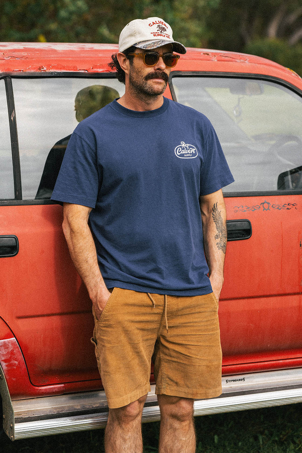 Texas Cord Workshort - Camel