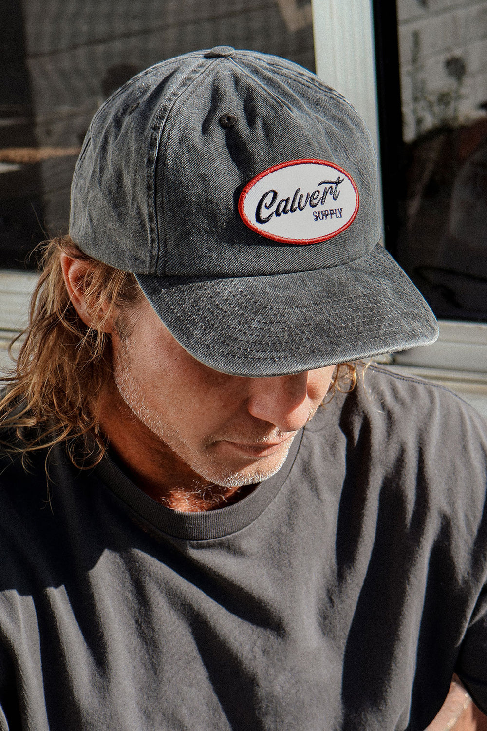The Vintage Tradie Semi-Structured Cap - Black Wash