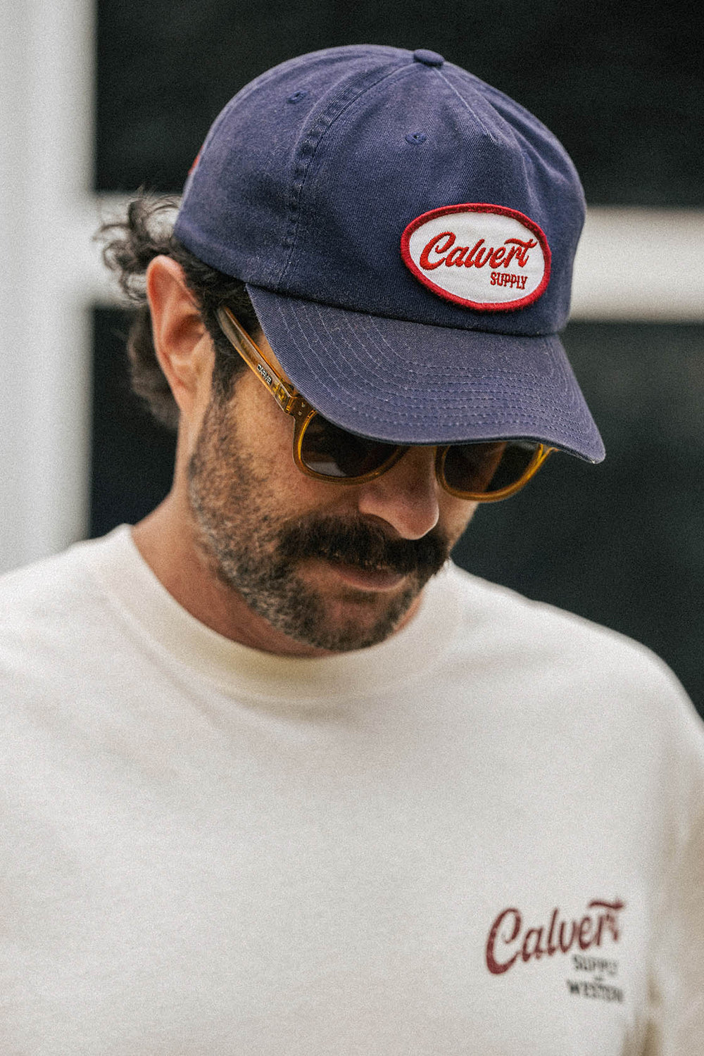 The Vintage Tradie Semi-Structured Cap - Navy