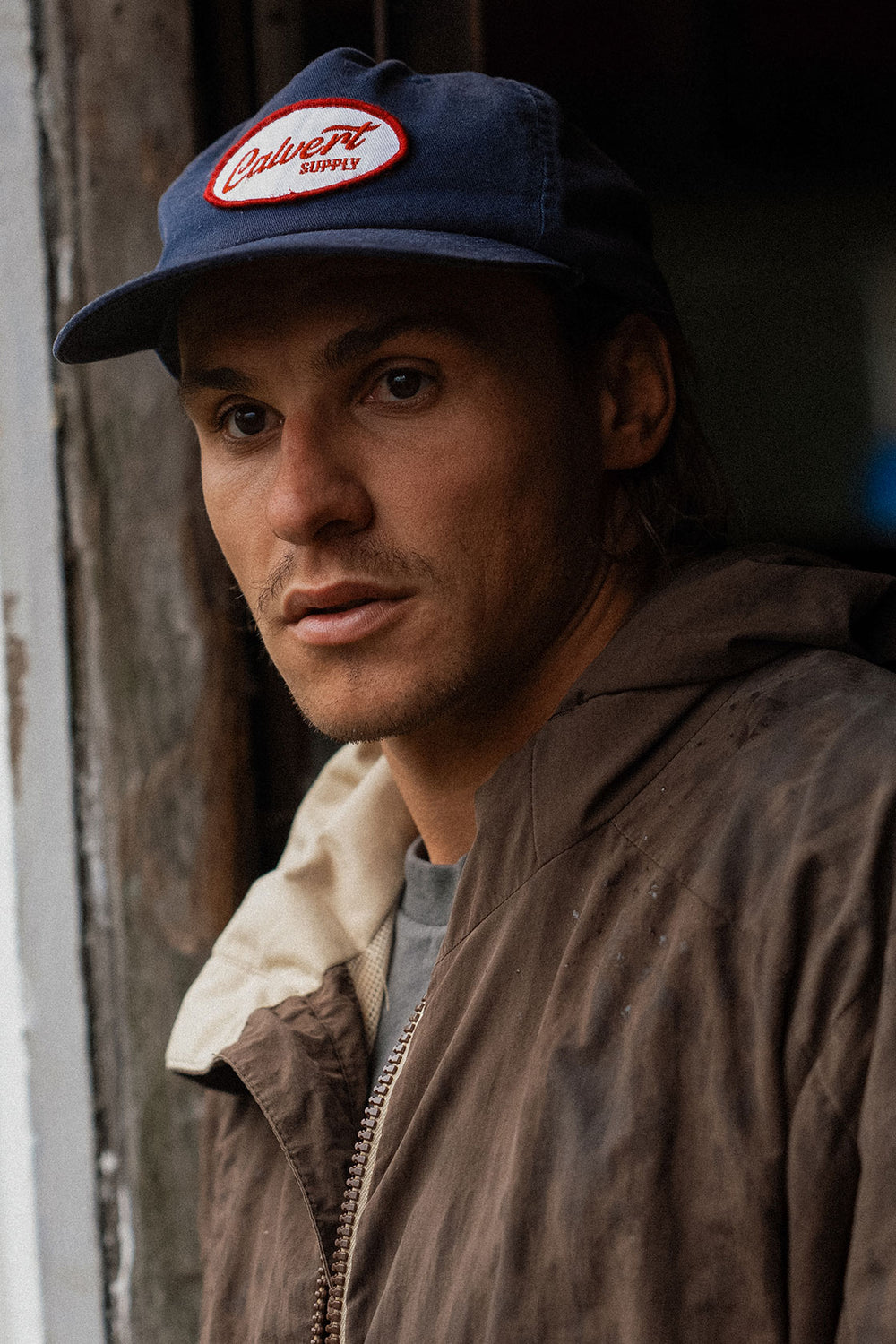 The Vintage Tradie Semi-Structured Cap - Navy