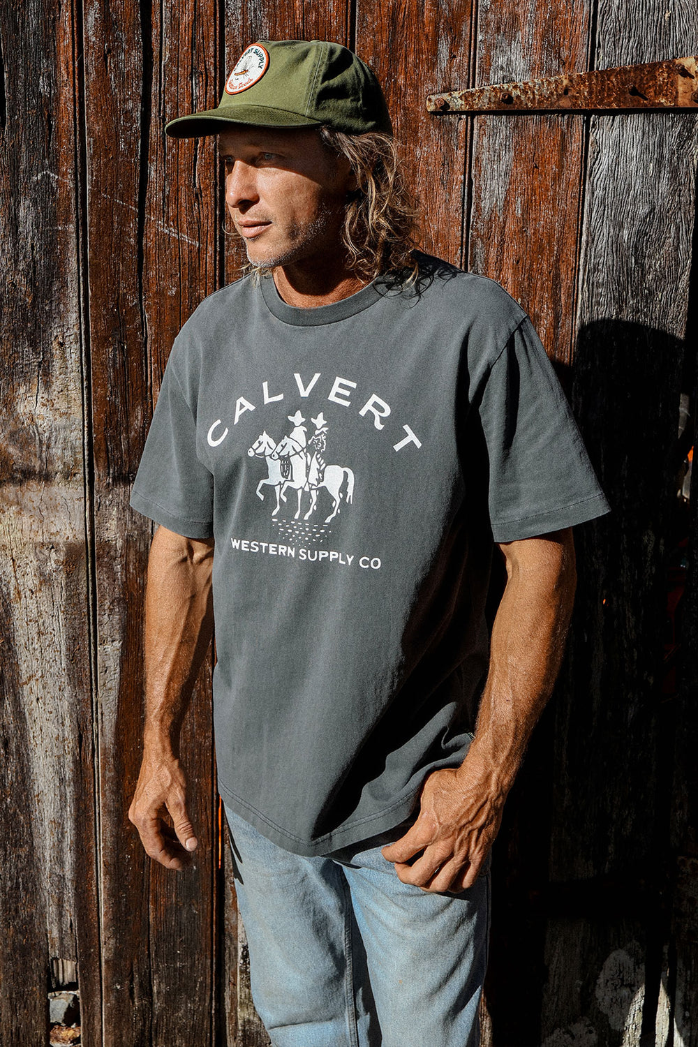 Twin Spurs Classic Fit Tee - Vintage Black