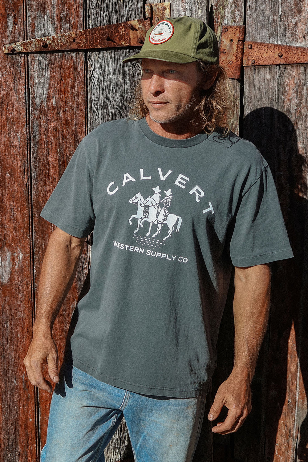 Twin Spurs Classic Fit Tee - Vintage Black