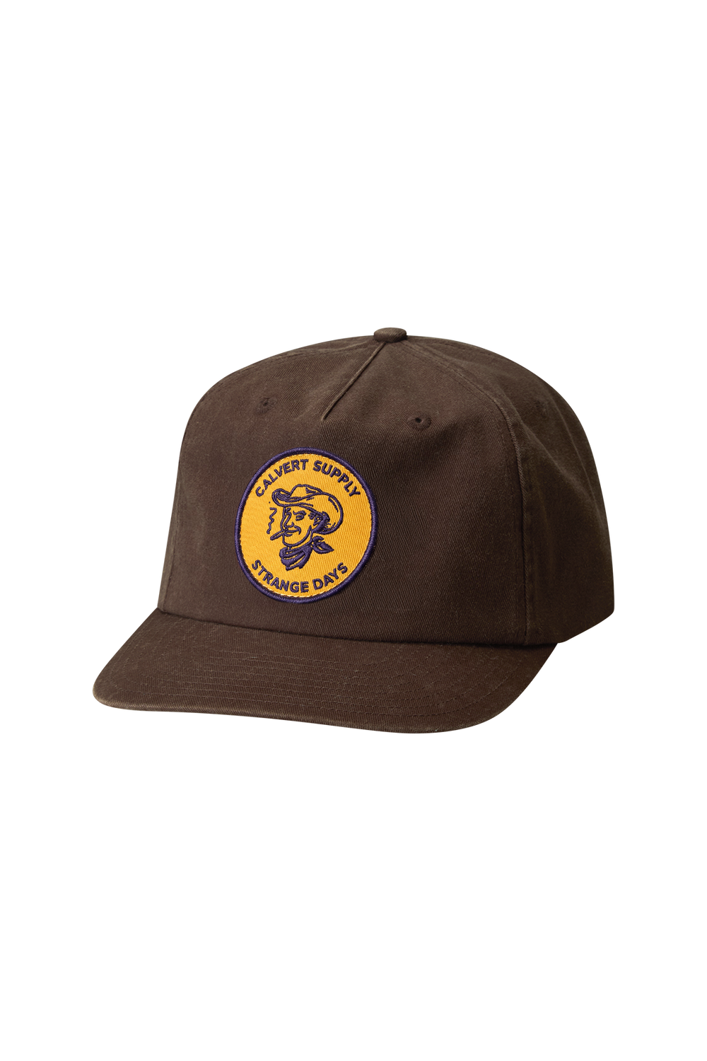 Calvert x Strange Days Semi-Structured Cap - Washed Brown