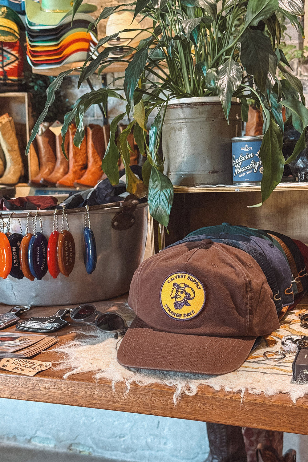 Calvert x Strange Days Semi-Structured Cap - Washed Brown