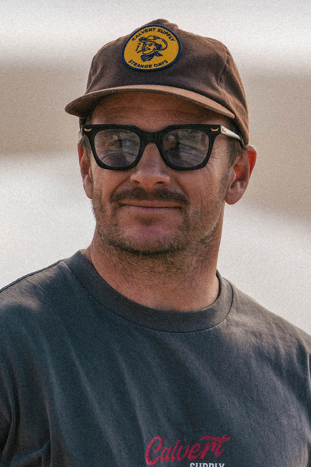 Calvert x Strange Days Semi-Structured Cap - Washed Brown
