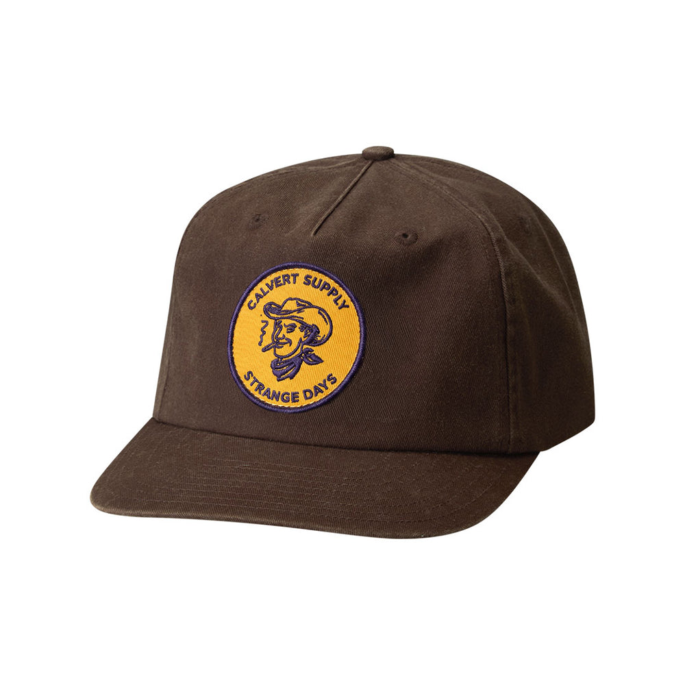 Calvert x Strange Days Semi-Structured Cap - Washed Brown
