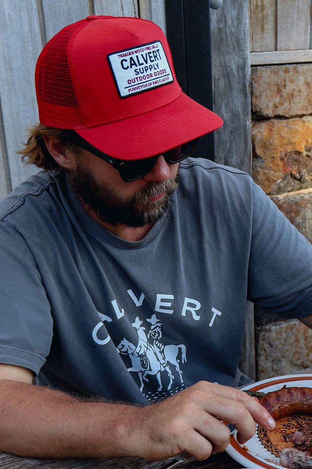 Calvert x Traeger Smokin' Red Trucker - Red