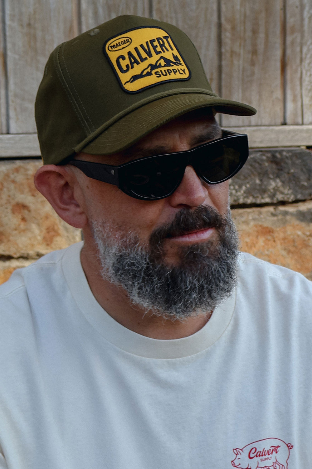 Calvert x Traeger Range Vintage Trucker - Khaki