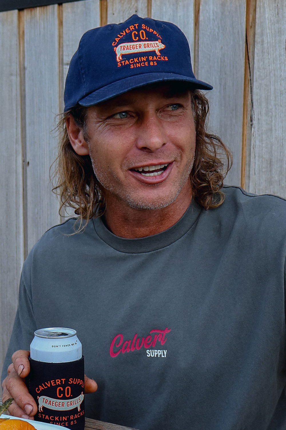 Calvert x Traeger Stackin Semi-Structured Cap - Navy
