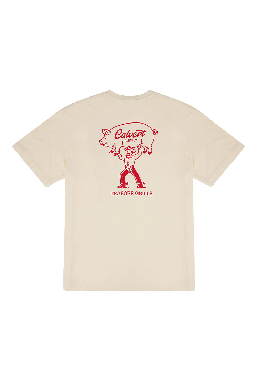 Calvert x Traeger Whole Hog Cowboy Tee - Vintage Cream